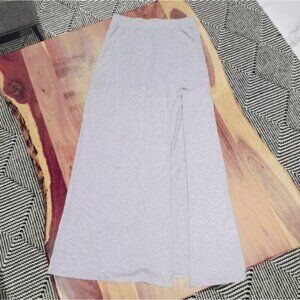 American Eagle Outfitters Striped Jersey Knit Slit Maxi Skirt